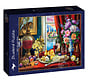 Bluebird Still Life and Wine Puzzle 1000pcs