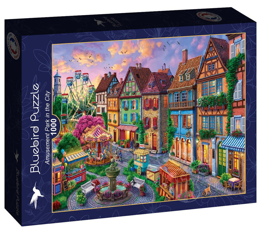 Bluebird Amusement Park in the City Puzzle 1000pcs