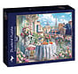 Bluebird Breakfast on the Balcony in Paris Puzzle 1000pcs