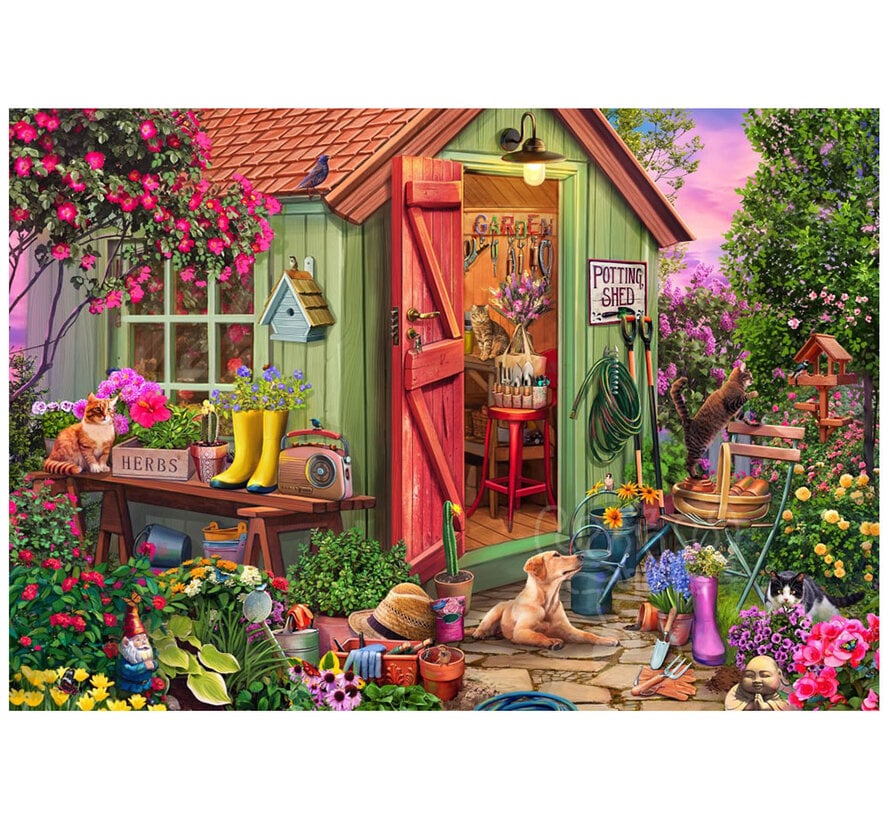 Bluebird Potting Shed Puzzle 1000pcs