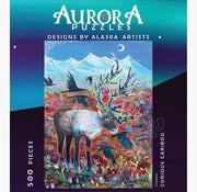 Aurora Puzzles Aurora Curious Caribou Puzzle 500pcs