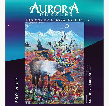Aurora Puzzles Aurora Curious Caribou Puzzle 500pcs