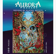 Aurora Puzzles Aurora Antler Owl Puzzle 500pcs