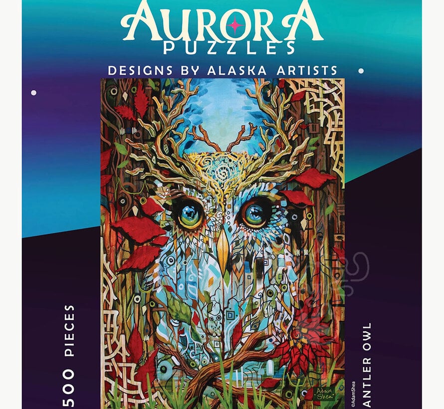 Aurora Antler Owl Puzzle 500pcs