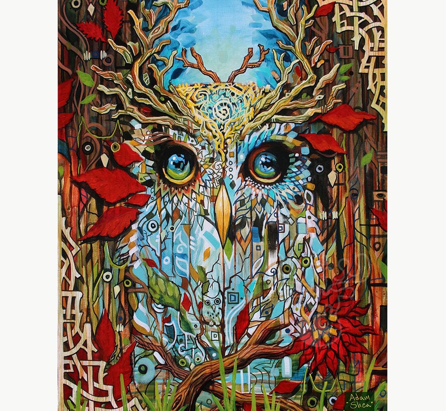 Aurora Antler Owl Puzzle 500pcs