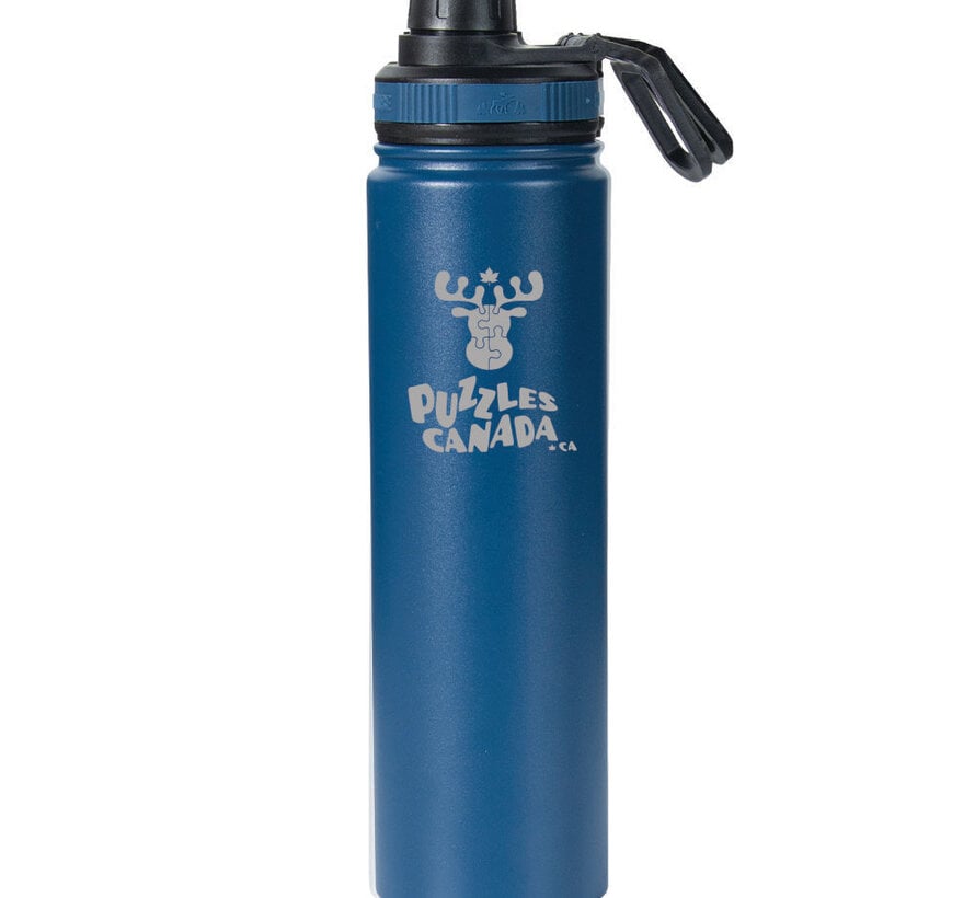 Puzzles Canada - Chilly Moose 24oz Brunswick Bottle - Navy