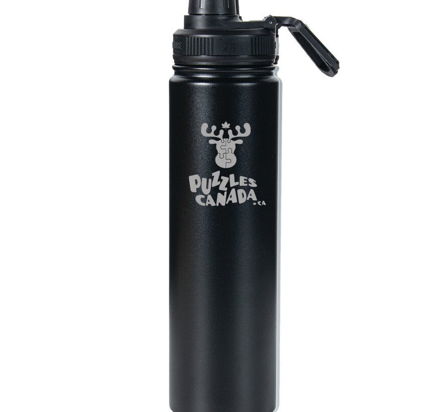 Puzzles Canada - Chilly Moose 24oz Brunswick Bottle - Midnight