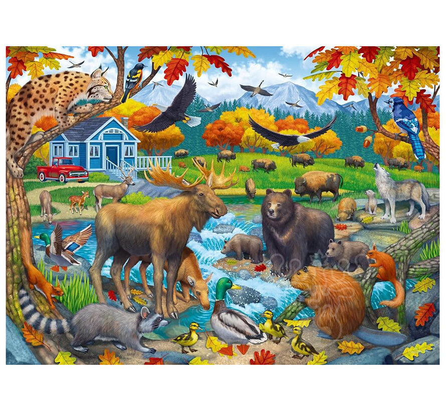 Ravensburger Wildlife Gathering Puzzle 150pcs XXL