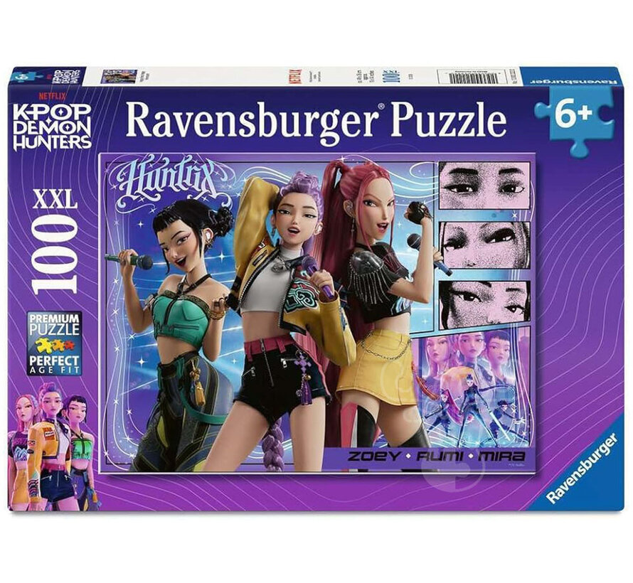 Ravensburger KPop Demon Hunters: Happy Fans, happy Honmoom# Puzzle 100pcs XXL