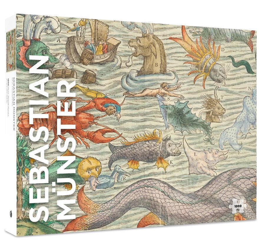 Pomegranate Münster, Sebastian: Sea Monsters Puzzle 1000pcs