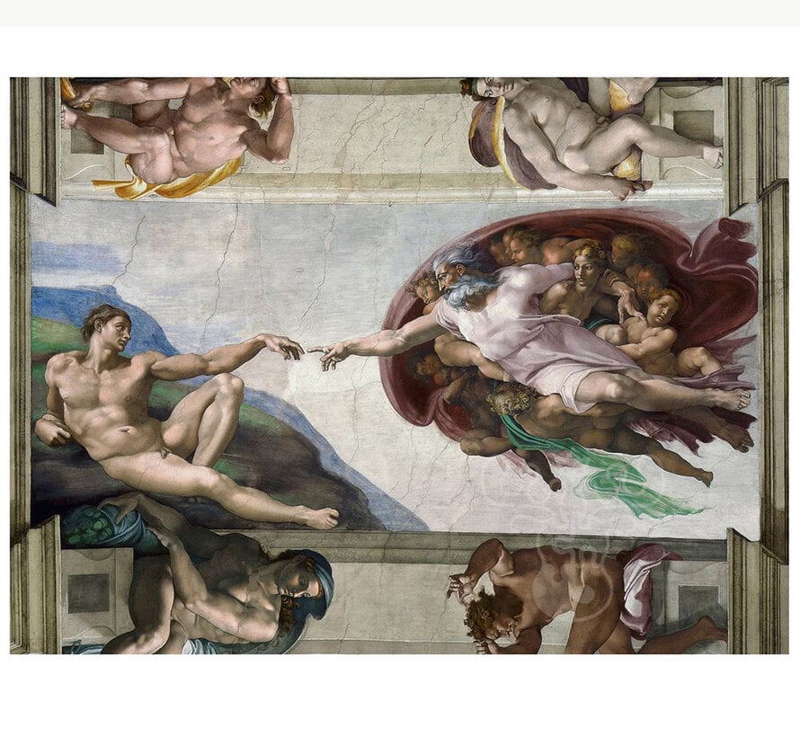 Pomegranate Michelangelo: The Creation of Adam Puzzle 1000pcs