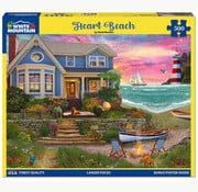 White Mountain White Mountain Heart Beach Puzzle 500pcs