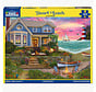 White Mountain Heart Beach Puzzle 500pcs