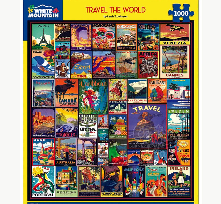 White Mountain Travel the World Puzzle 1000pcs