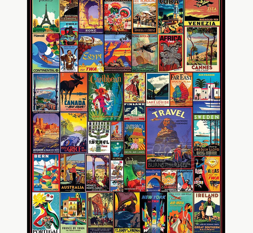 White Mountain Travel the World Puzzle 1000pcs