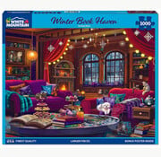 White Mountain White Mountain Winter Book Haven Puzzle 1000pcs