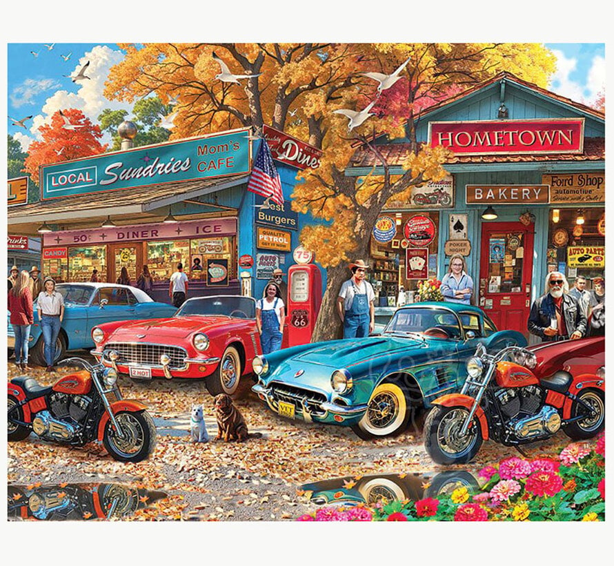 White Mountain Country Café Puzzle 1000pcs
