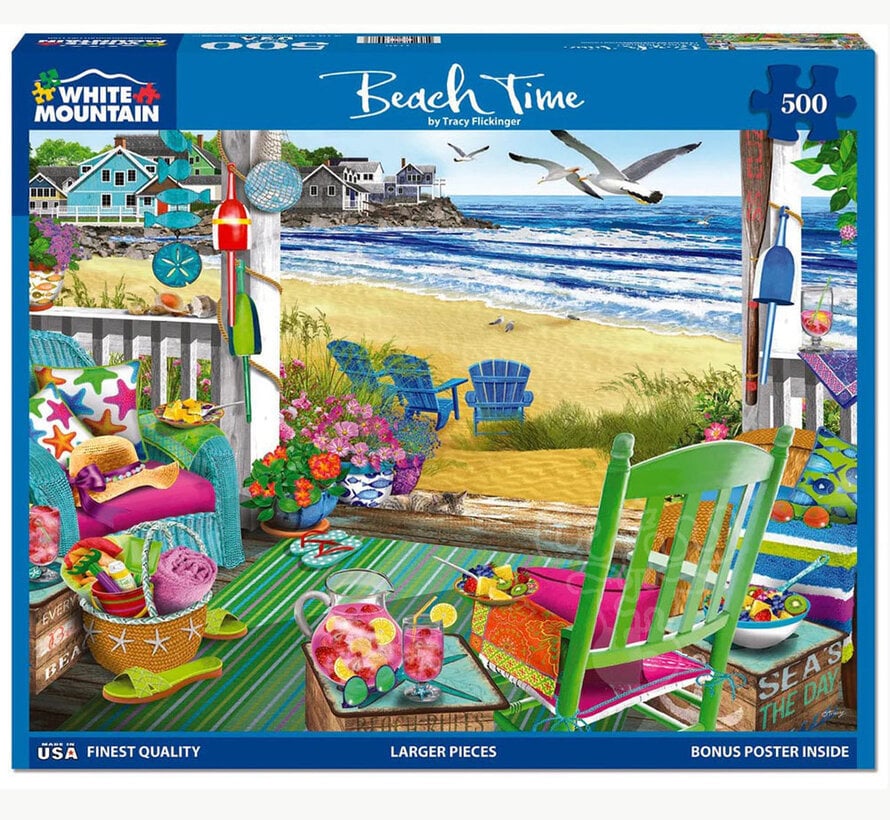 White Mountain Beach Time Puzzle 500pcs
