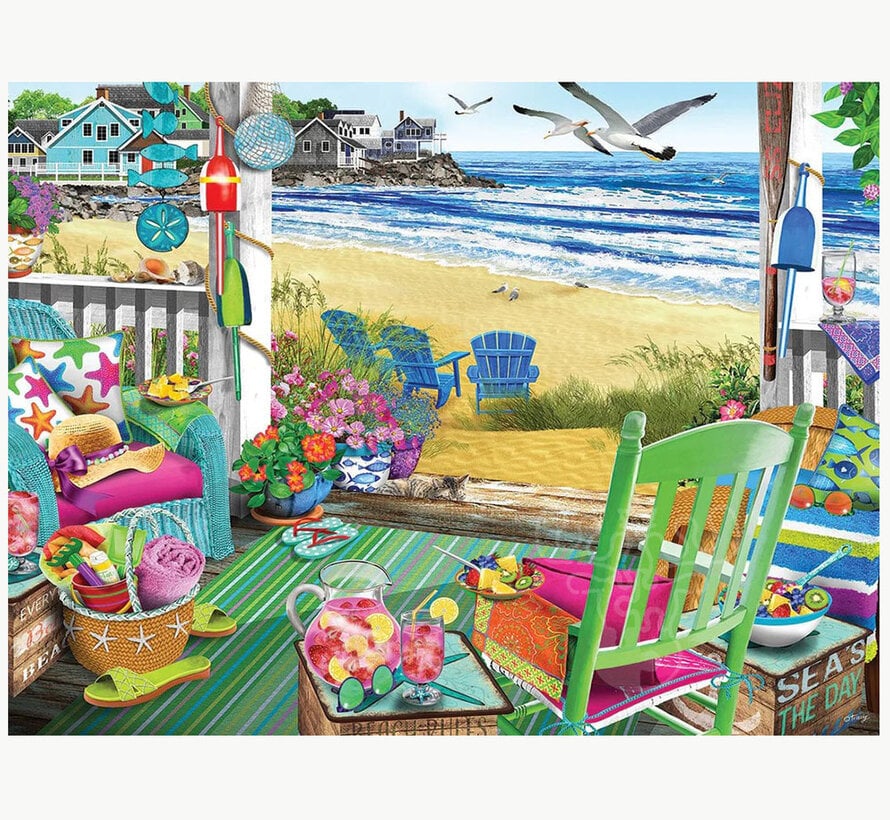 White Mountain Beach Time Puzzle 500pcs