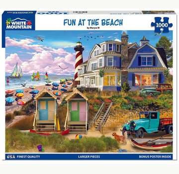 White Mountain White Mountain Fun at the Beach Puzzle 1000pcs