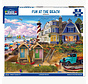 White Mountain Fun at the Beach Puzzle 1000pcs