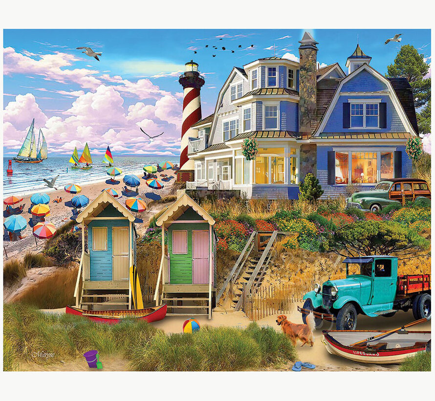 White Mountain Fun at the Beach Puzzle 1000pcs