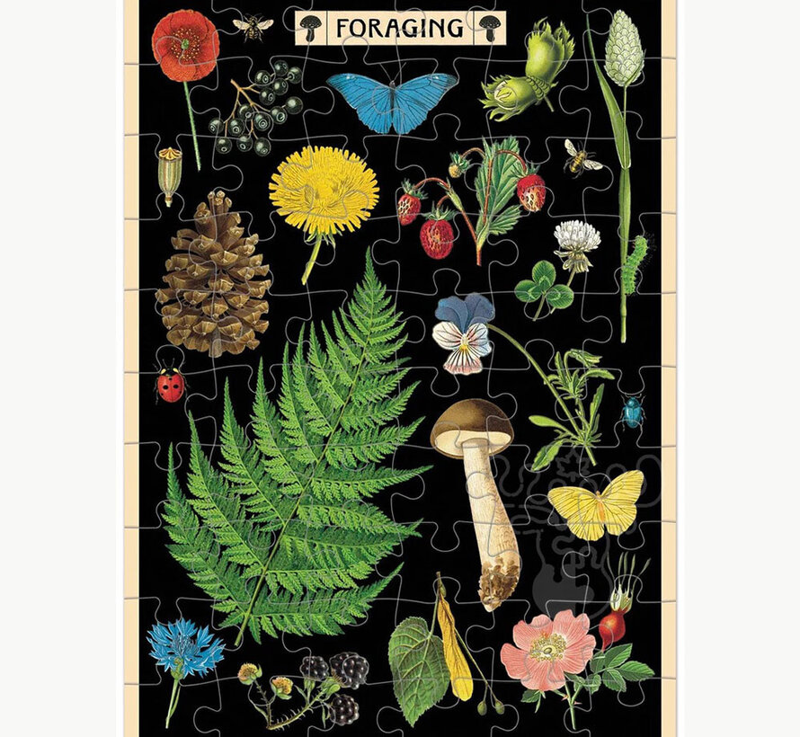 Cavallini Foraging Greeting Card Puzzle 60pcs