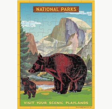 Cavallini Cavallini National Parks  Greeting Card Puzzle 60pcs