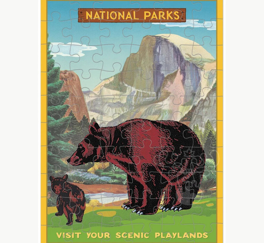 Cavallini National Parks  Greeting Card Puzzle 60pcs