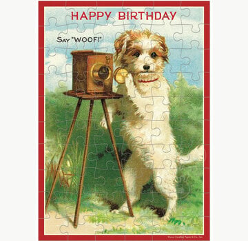 Cavallini Cavallini Happy Birthday Dog Greeting Card Puzzle 60pcs
