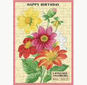 Cavallini Cavallini Happy Birthday Language of Flowers  Greeting Card Puzzle 60pcs