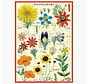 Cavallini Wildflowers Greeting Card Puzzle 60pcs