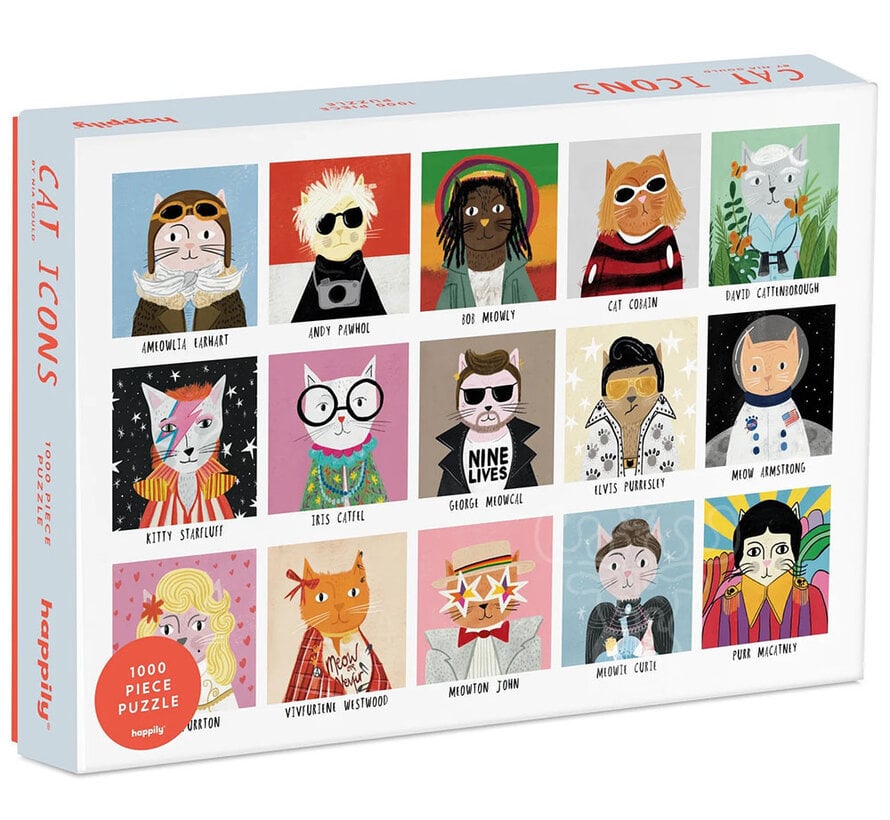 Happily Cat Icons Puzzle 1000pcs