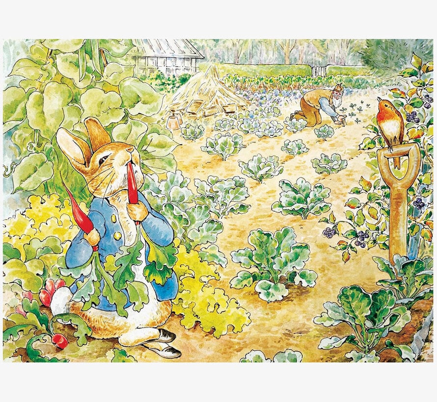 New York Puzzle Co. Peter Rabbit: Peter Rabbit's Garden Snack Puzzle 500pcs