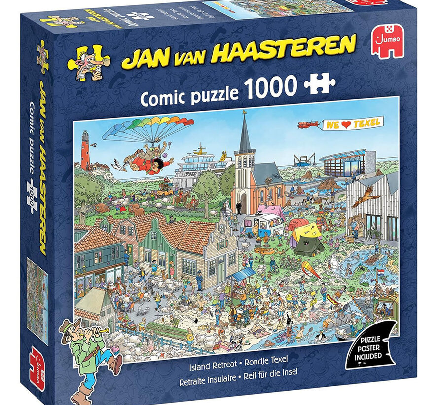 Jumbo Jan van Haasteren - Island Retreat Puzzle 1000pcs