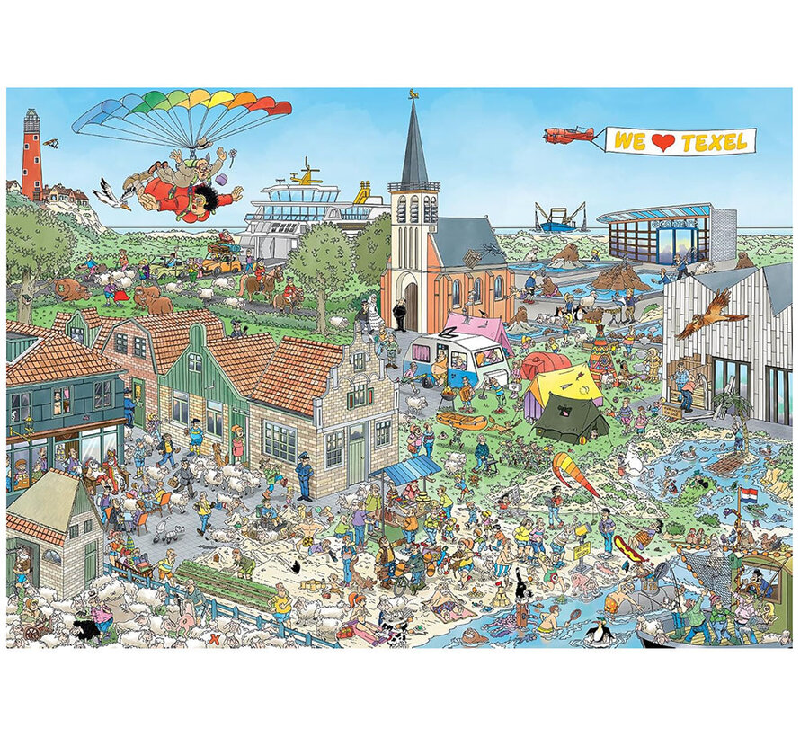 Jumbo Jan van Haasteren - Island Retreat Puzzle 1000pcs