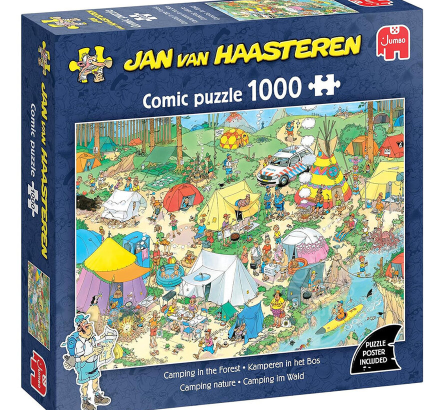 Jumbo Jan van Haasteren - Camping in the Forest Puzzle 1000pcs