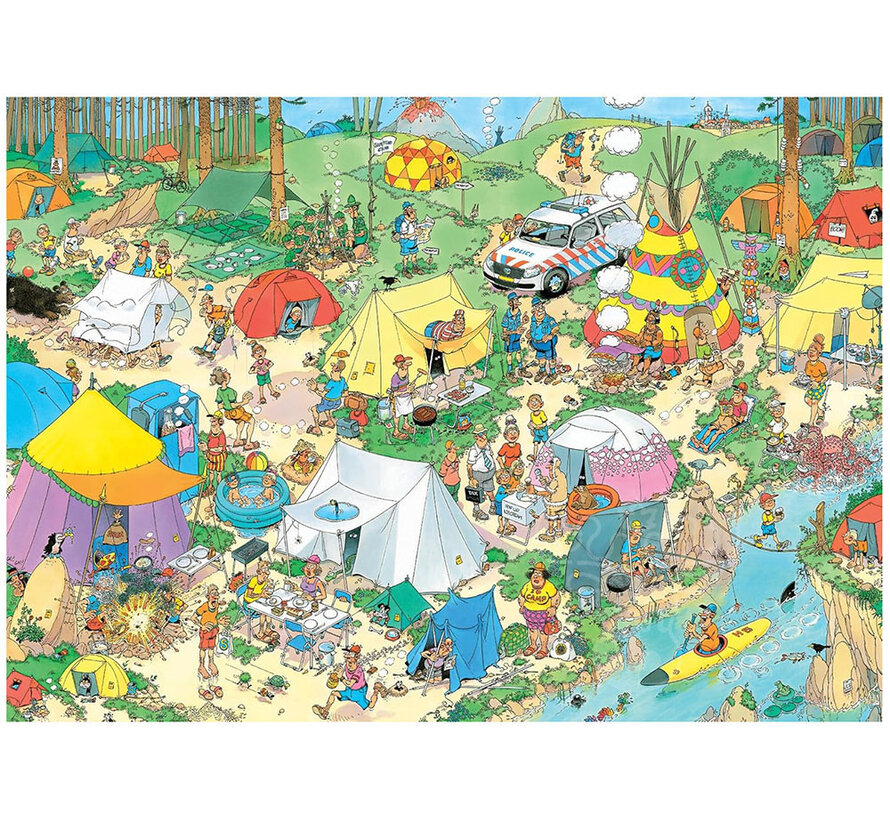 Jumbo Jan van Haasteren - Camping in the Forest Puzzle 1000pcs