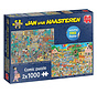 Jumbo Jan van Haasteren - The Music Shop & Holiday Jitters Puzzle 2 x 1000pcs