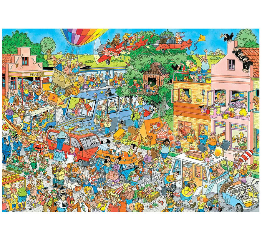 Jumbo Jan van Haasteren - The Music Shop & Holiday Jitters Puzzle 2 x 1000pcs