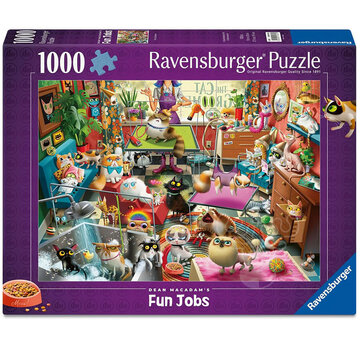 Ravensburger FINAL SALE  Ravensburger Dean MacAdam: The Cat Groomer Puzzle 1000pcs
