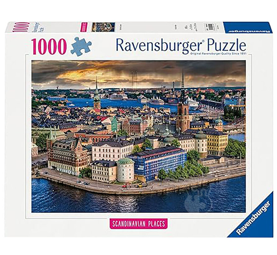 Ravensburger Scandinavian Places: Stockholm, Sweden Puzzle 1000pcs