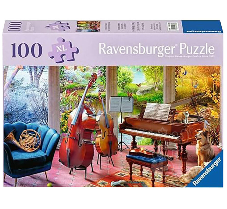 Ravensburger Feel Well & Puzzle: Four Seasons in Music Puzzle 100pcs XL