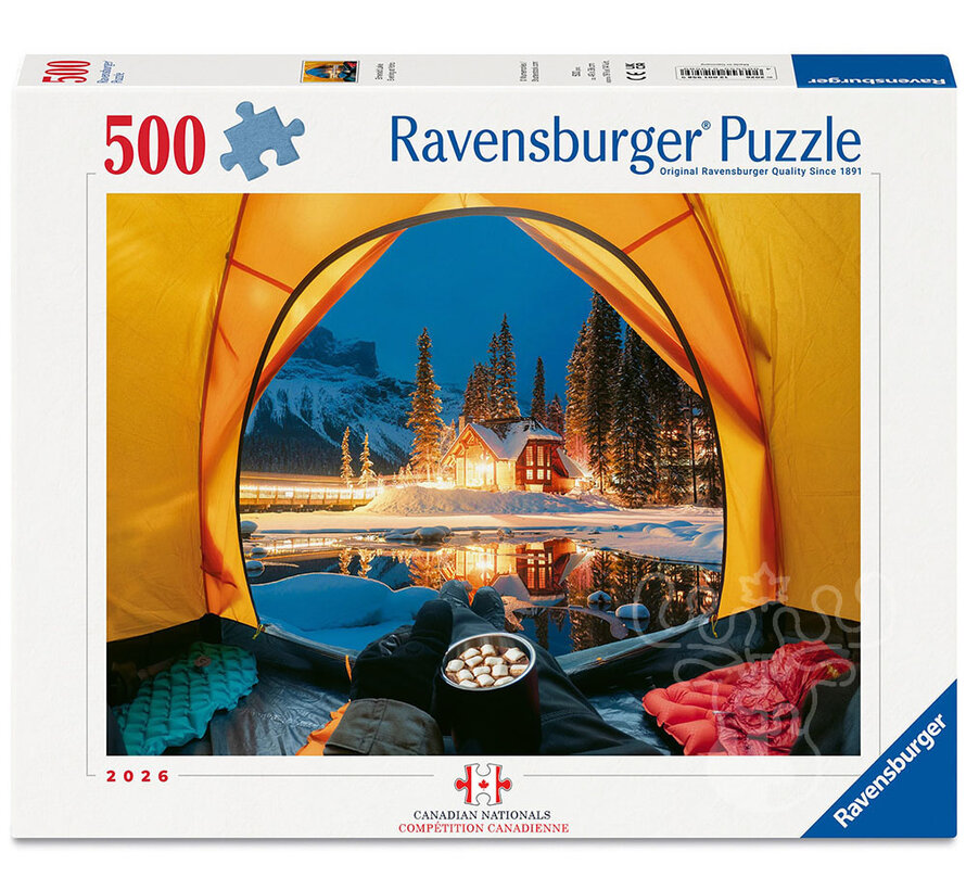 FINAL SALE Ravensburger Emerald Lake Evening at Yoho Puzzle 500pcs Canadian JPA Nationals 2026 Individual Division Qualifier 1