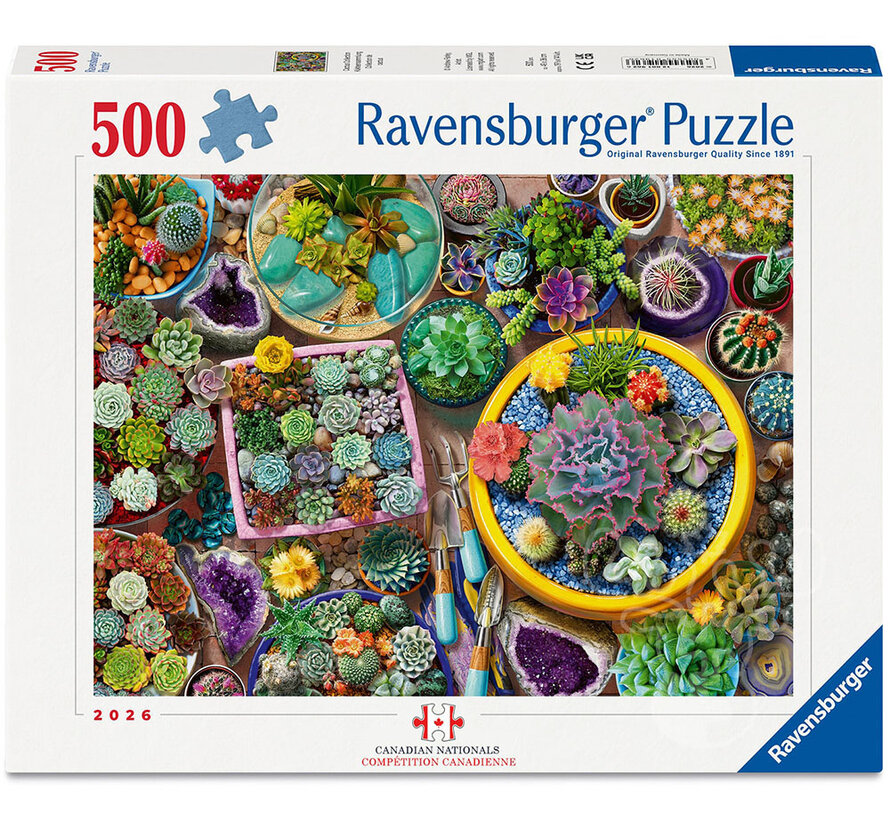 FINAL SALE Ravensburger Cactus Collection Puzzle 500pcs Canadian JPA Nationals 2026 Pairs Division Qualifier 2