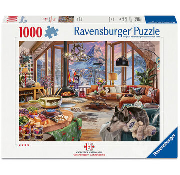 Ravensburger Ravensburger Cozy Ski Chalet Puzzle 1000pcs Canadian JPA Nationals 2026 Pairs Division Final