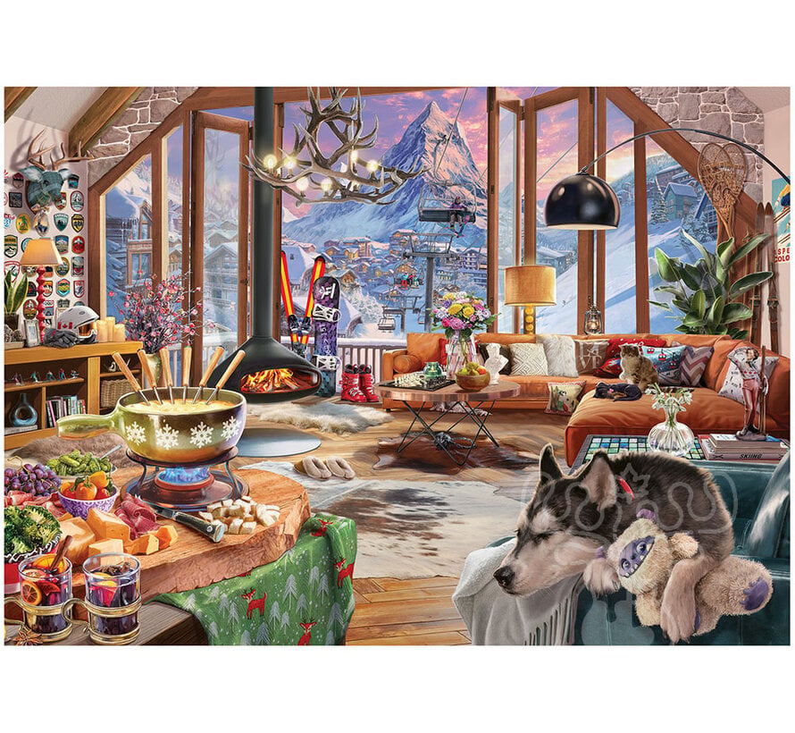 Ravensburger Cozy Ski Chalet Puzzle 1000pcs Canadian JPA Nationals 2026 Pairs Division Final