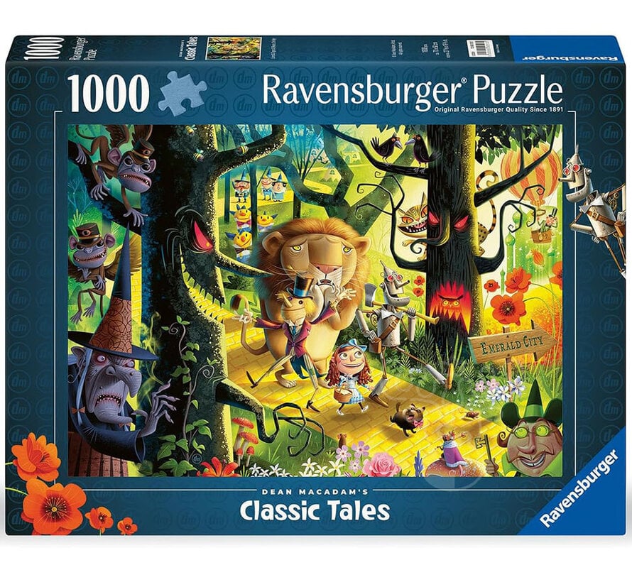 Ravensburger Dean MacAdam: Lions & Tigers & Bears OH MY Puzzle 1000pcs SIGNED BY ARTIST
