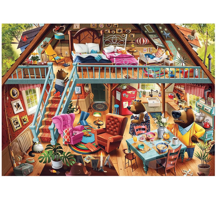 Ravensburger Dean MacAdam: Goldilocks Gets Caught! Puzzle 1000pcs SIGNED BY ARTIST