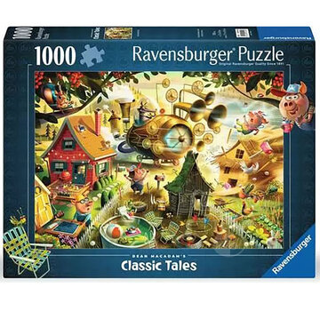 Ravensburger Ravensburger Dean MacAdam: Look Out Little Pigs Puzzle 1000pcs SIGNED BY ARTIST
